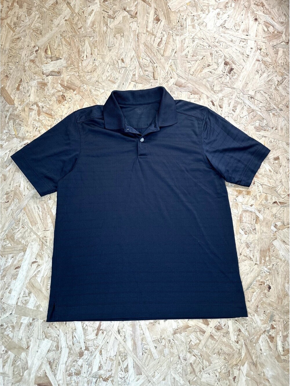 Greg Norman Play Dry Polo Shirt Mens Large Black Short Sleeve Golf Athletic